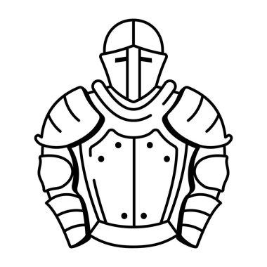 Zırhın karalama tarzı simgesi