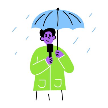 Radyo Set A bir radyo setinin düz stil illüstrasyonu 