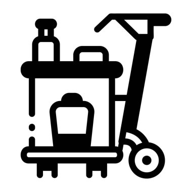 Temizlik arabasını gösteren bir sembol