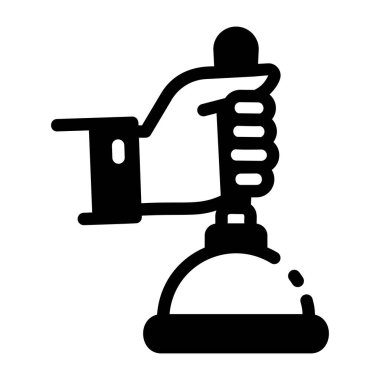 Lavabo pompasını tasvir eden bir sembol. 