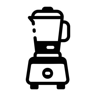 Karıştırıcı makinesi gösteren doğrusal bir simge 