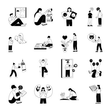 Stres Rahatlatıcı Stil Resimleri Paketi 