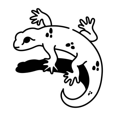 Çöl kertenkelesini temsil eden yarım yamalak bir simge