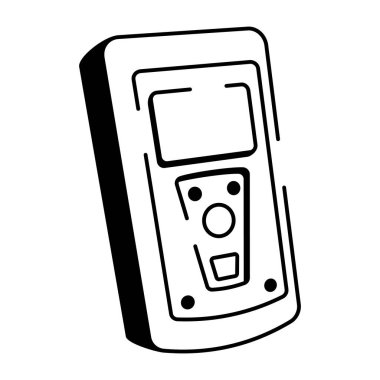 Kahve makinesini gösteren karalama tarzı bir simge