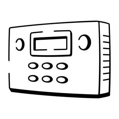 Ev alarmını temsil eden bir çizim biçimi simgesi