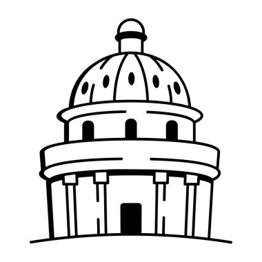 Eski kralı gösteren bir el çizimi simgesi