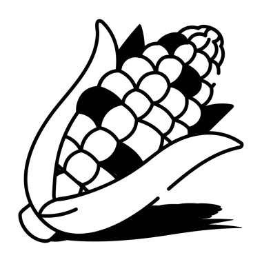 Mısırı gösteren karalama biçimi simgesi  