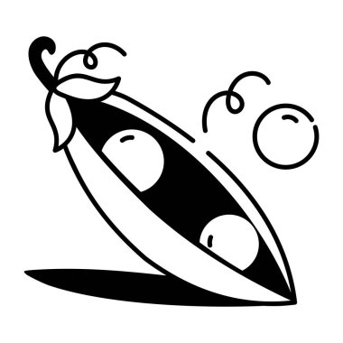 Bezelyeleri gösteren bir çizim biçimi simgesi  