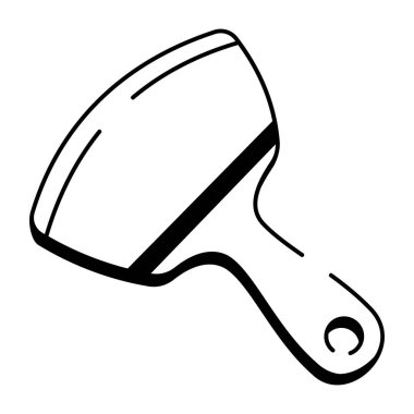 Kil spatulasını temsil eden bir çizim biçimi simgesi