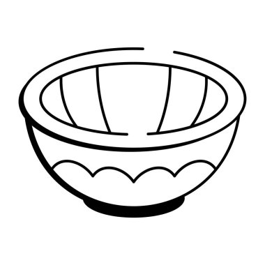 Kil kasesini tasvir eden bir el çizimi simgesi