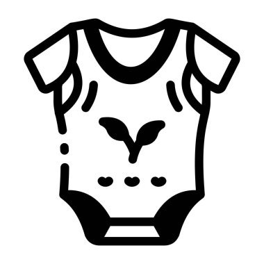 Bebek oyuncağını temsil eden doğrusal bir simge