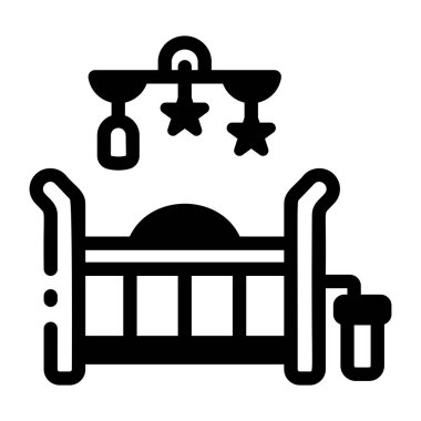 Bebek beşiğini gösteren bir sembol