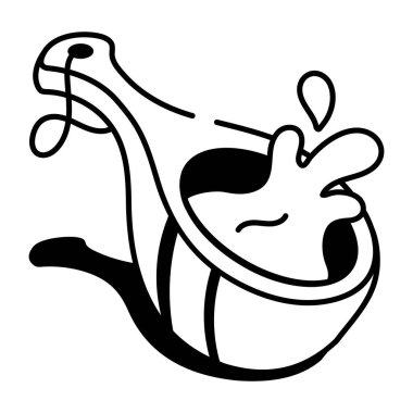 Yaşlı papirüsü gösteren karalama tarzı bir simge