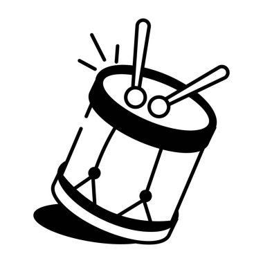 Savaş davulunu temsil eden bir çizim tarzı simgesi