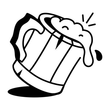 Ahşap kupayı temsil eden bir çizim biçimi simgesi