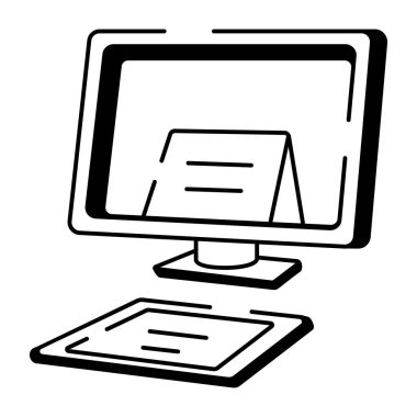 Direksiyon simidini gösteren el çizimi bir simge