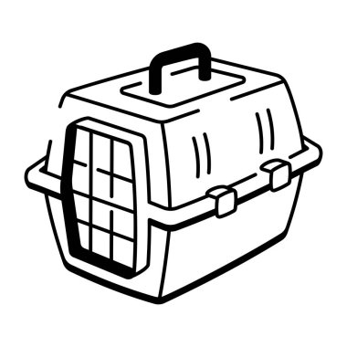 Hayvan taşıyıcısını tasvir eden yarım yamalak bir biçim simgesi  