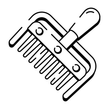 Pire tarağını temsil eden bir çizim biçimi simgesi  