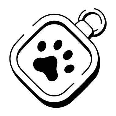 Hayvan izleyicisi tasvir eden yarım yamalak bir biçim simgesi  