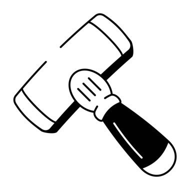 Deshedding aracını tasvir eden yarım yamalak bir biçim simgesi  