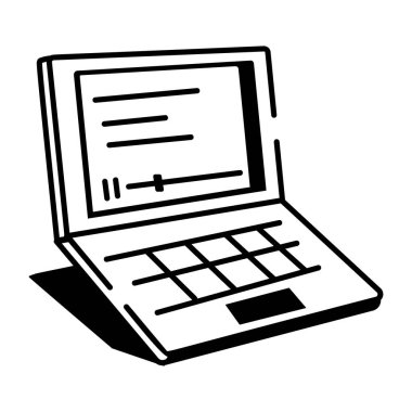 Kitap rafını temsil eden yarım yamalak bir biçim simgesi