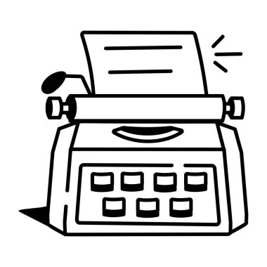 Kitap rafını temsil eden yarım yamalak bir biçim simgesi