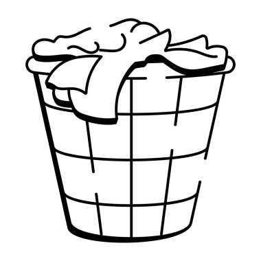 Paspas kovasını tasvir eden bir çizim biçimi simgesi