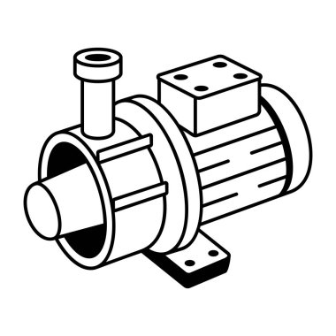 Elektrik pompasını gösteren bir çizim biçimi simgesi