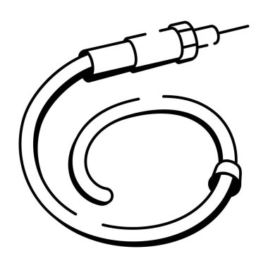 Tıbbi önlüğü gösteren bir çizim biçimi simgesi