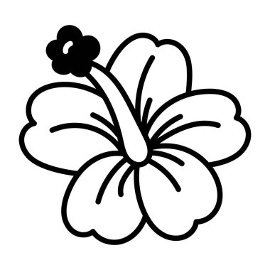 Bir amber çiçeğini gösteren bir çizim biçimi simgesi