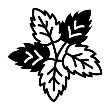 Nane bitkisinin el çizimi simgesi