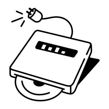 Ortam depolamasını gösteren bir çizim biçimi simgesi