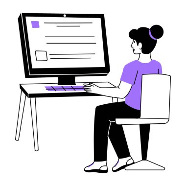 İçerik yazmayı gösteren bir el çizimi 