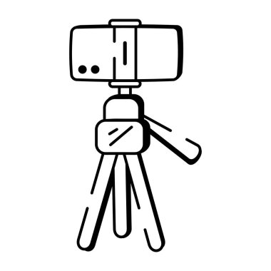 Vlog kamerası tasvir eden bir çizim biçimi simgesi