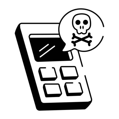 Bir el çizimi biçimi simgesi zehirli konuşmaları gösterir