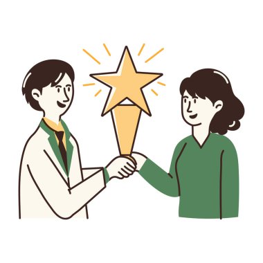 Galibiyet ödülünü temsil eden karalama tarzı bir simge