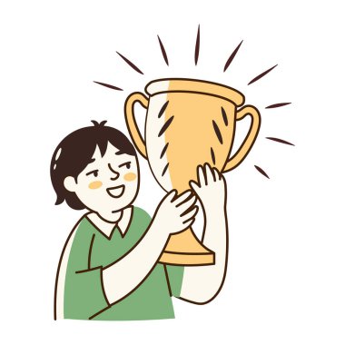 Ödül gösteren bir el çizimi biçim simgesi