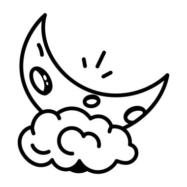 Asit yağmurunu gösteren karalama tarzı bir simge