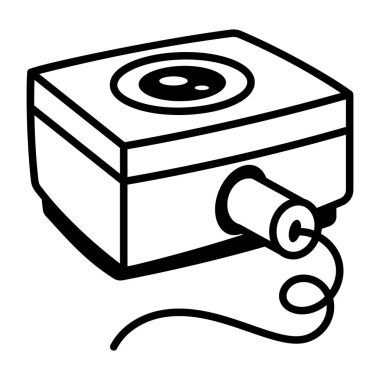 Asit yağmurunu gösteren karalama tarzı bir simge