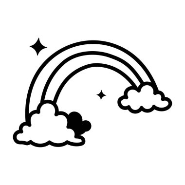 Asit yağmurunu gösteren karalama tarzı bir simge