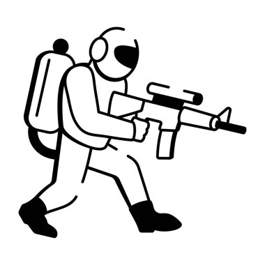 Gece görüşünü gösteren bir el çizimi simgesi