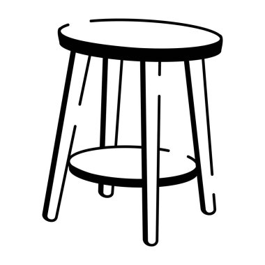 Modern tabloyu gösteren karalama tarzı bir simge