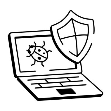 IP ağını gösteren karalama biçimi simgesi