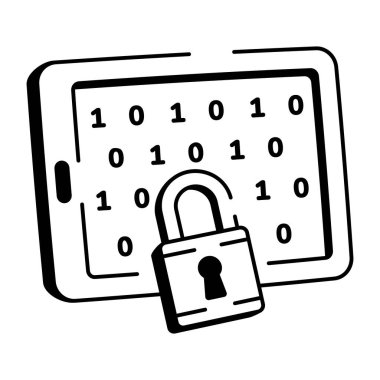 IP ağını gösteren karalama biçimi simgesi