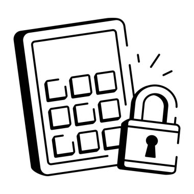 IP ağını gösteren karalama biçimi simgesi