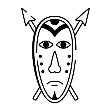 Çivili bir sopa silahını temsil eden çizim tarzı bir ikon.