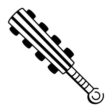 Çivili bir sopa silahını temsil eden çizim tarzı bir ikon.