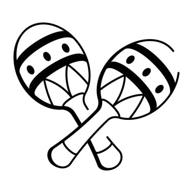 Çivili bir sopa silahını temsil eden çizim tarzı bir ikon.