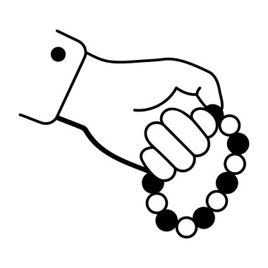 Çivili bir sopa silahını temsil eden çizim tarzı bir ikon.