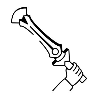 Eski bir kılıç şeklindeki resim simgesi